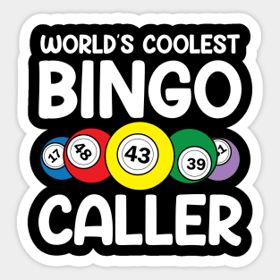 World's Coolest Bingo Caller Sticker